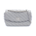 Balenciaga Gray Leather Handbag Shoulder