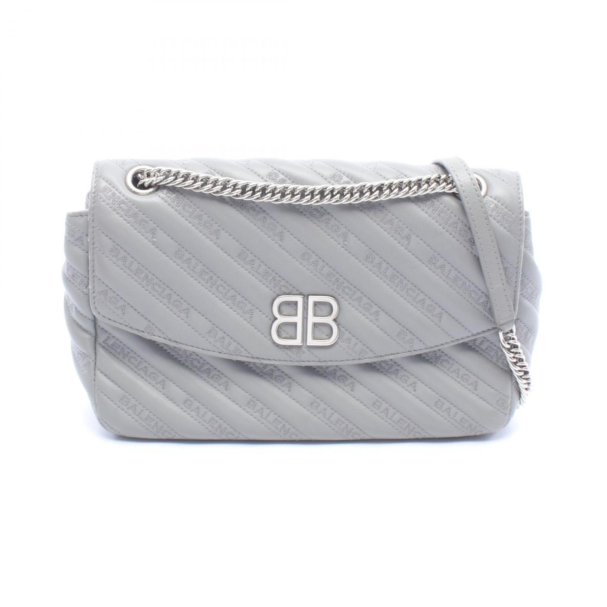 Balenciaga Gray Leather Handbag Shoulder