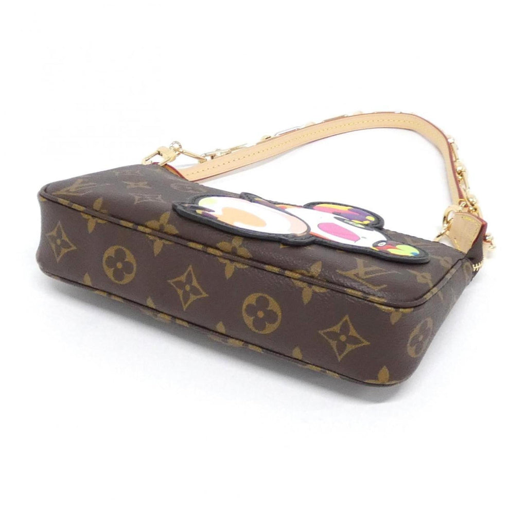 Louis Vuitton Marron Coated Canvas Pochette Pouch