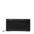 Bottega Veneta Black Leather Long Wallet (Bi-Fold)