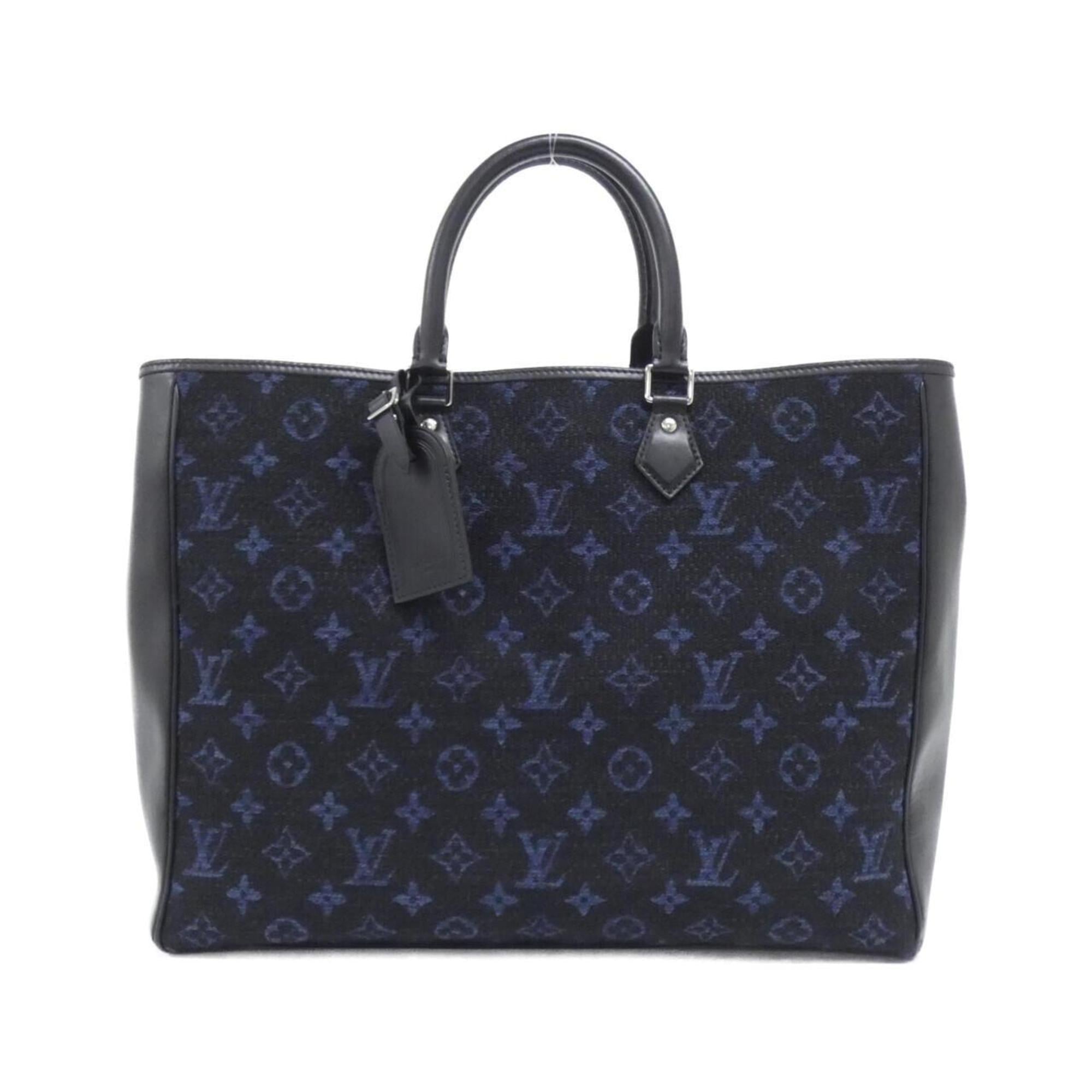 Louis Vuitton Blue Cobalt Jacquard Leather Handbag