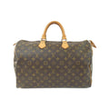 Louis Vuitton Marron Coated Canvas Boston Bag