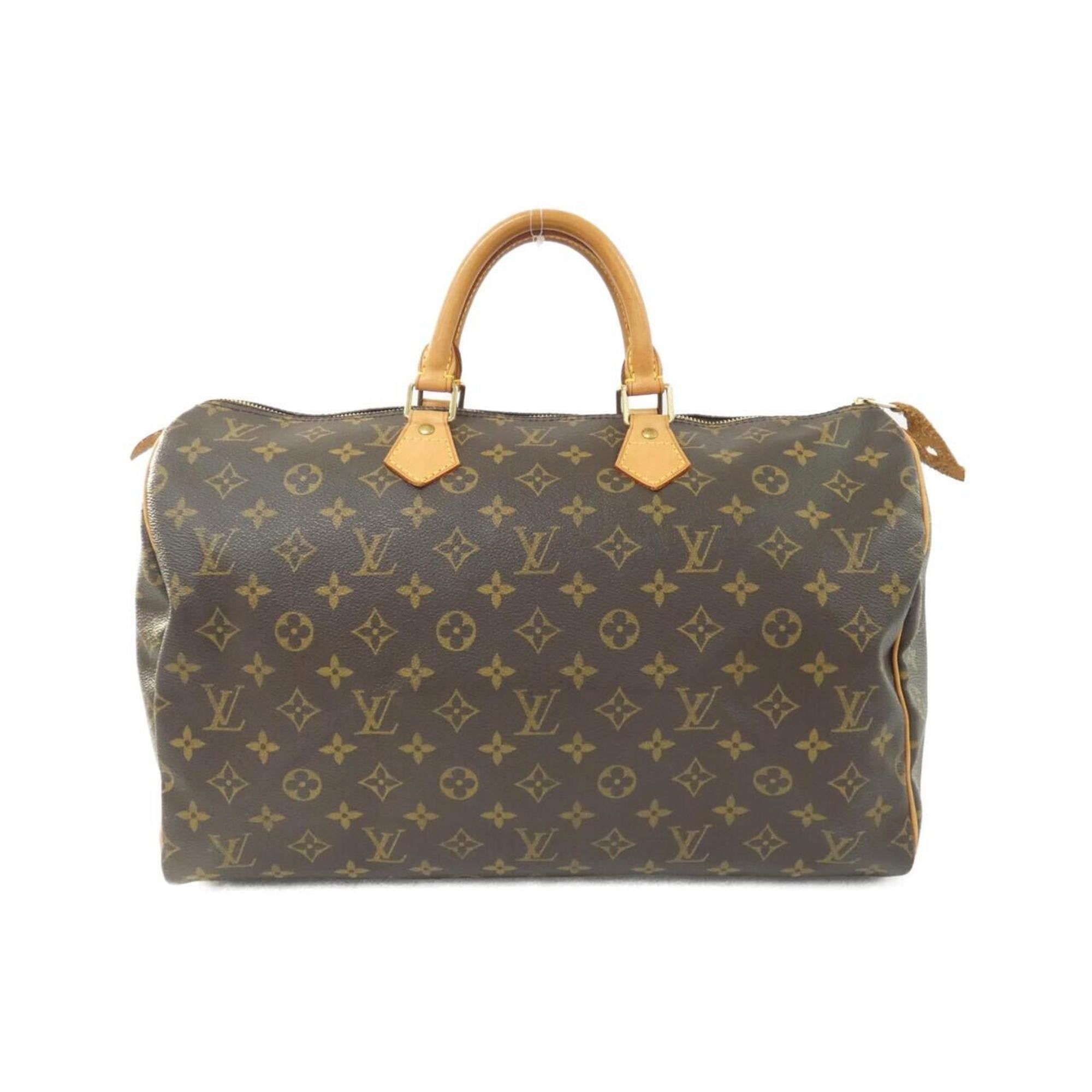 Louis Vuitton Marron Coated Canvas Boston Bag