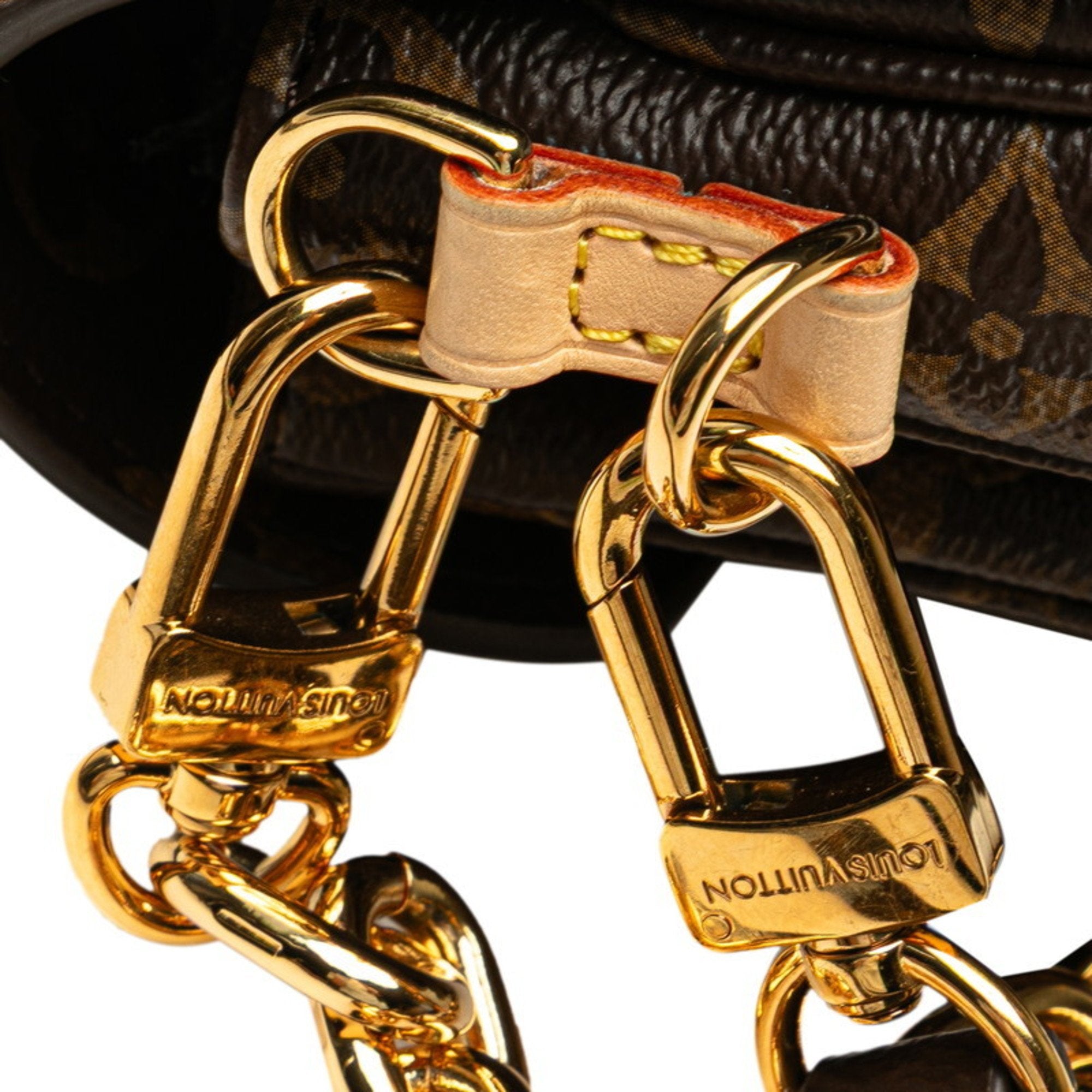 Louis Vuitton Monogram Brown Pvc Leather Handbag Shoulder Bag