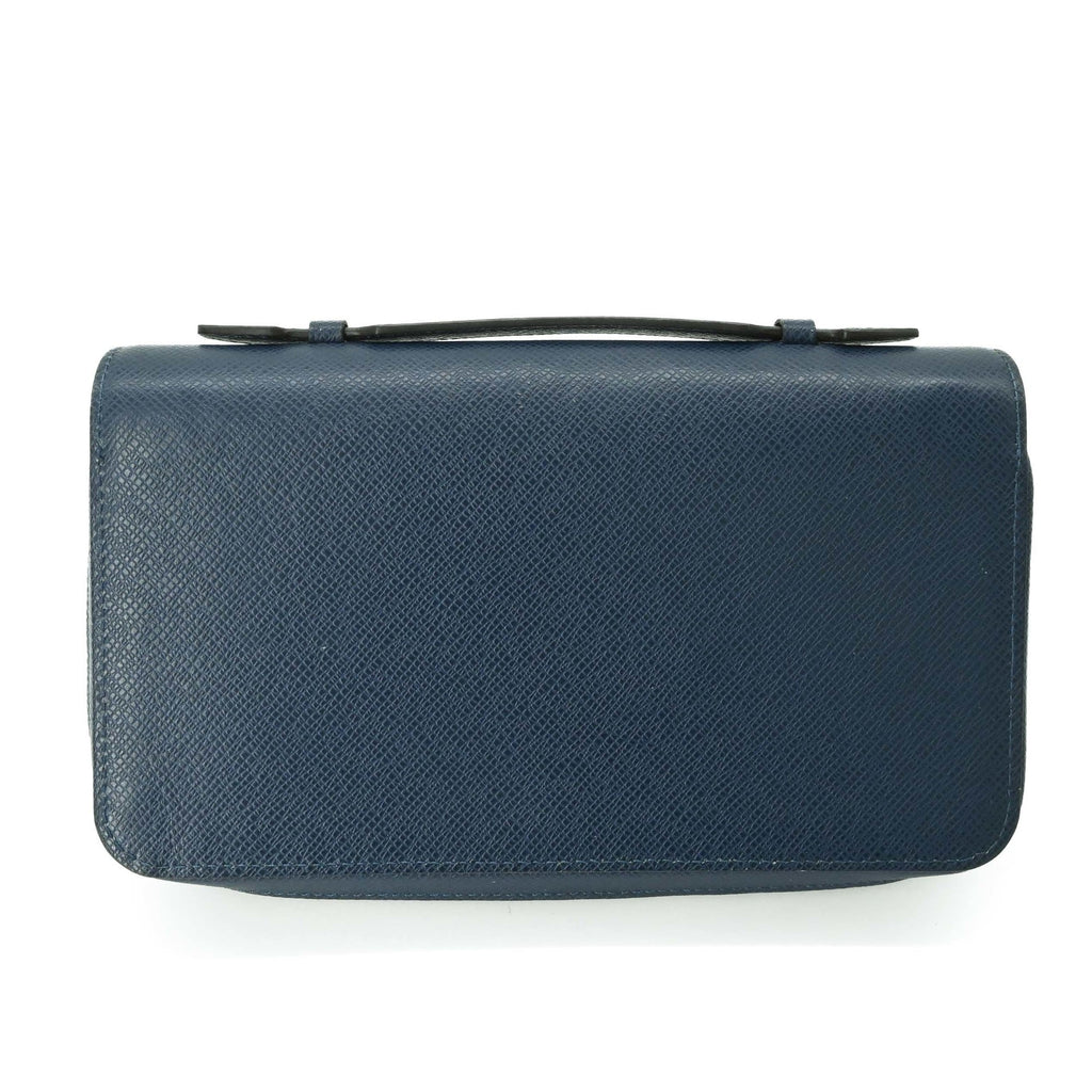 Louis Vuitton Taiga Navy Blue Taiga Leather Long Wallet