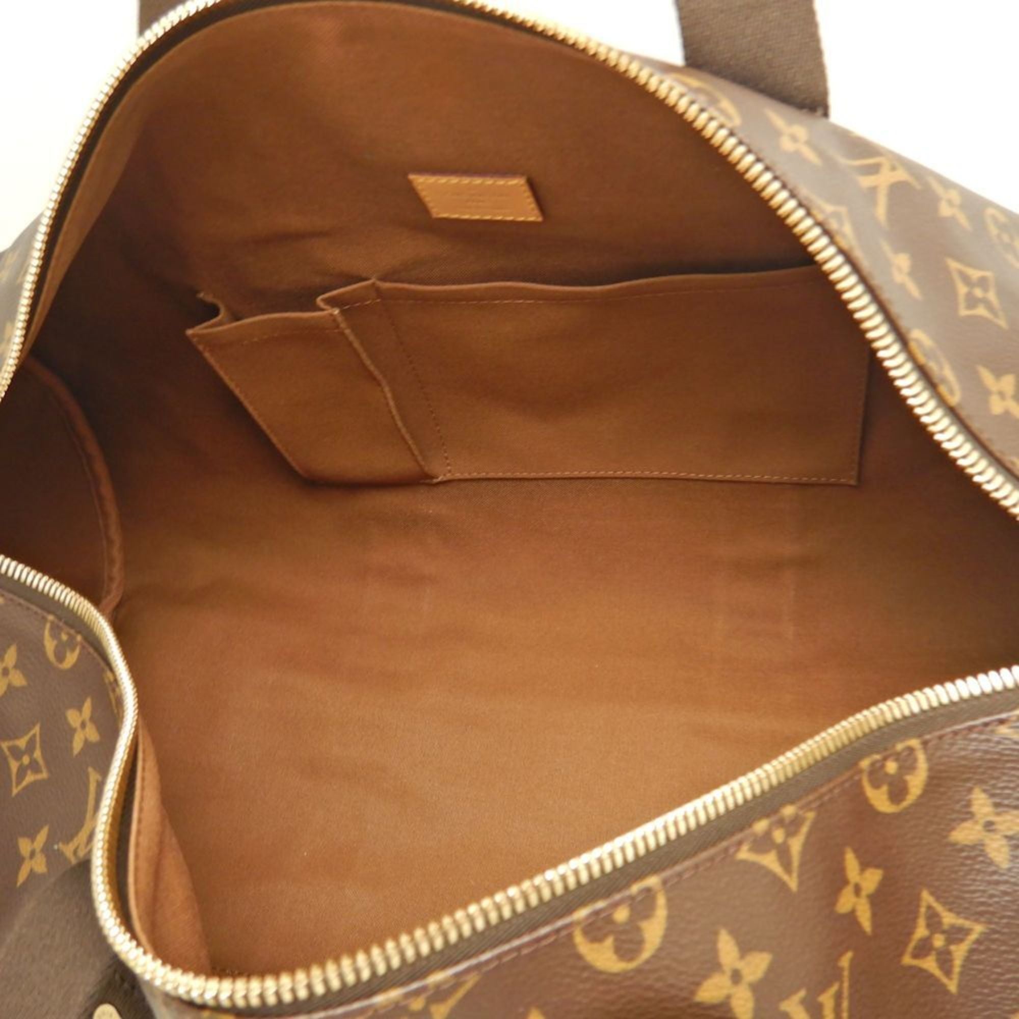 Louis Vuitton Monogram Brown Pvc Boston Bag