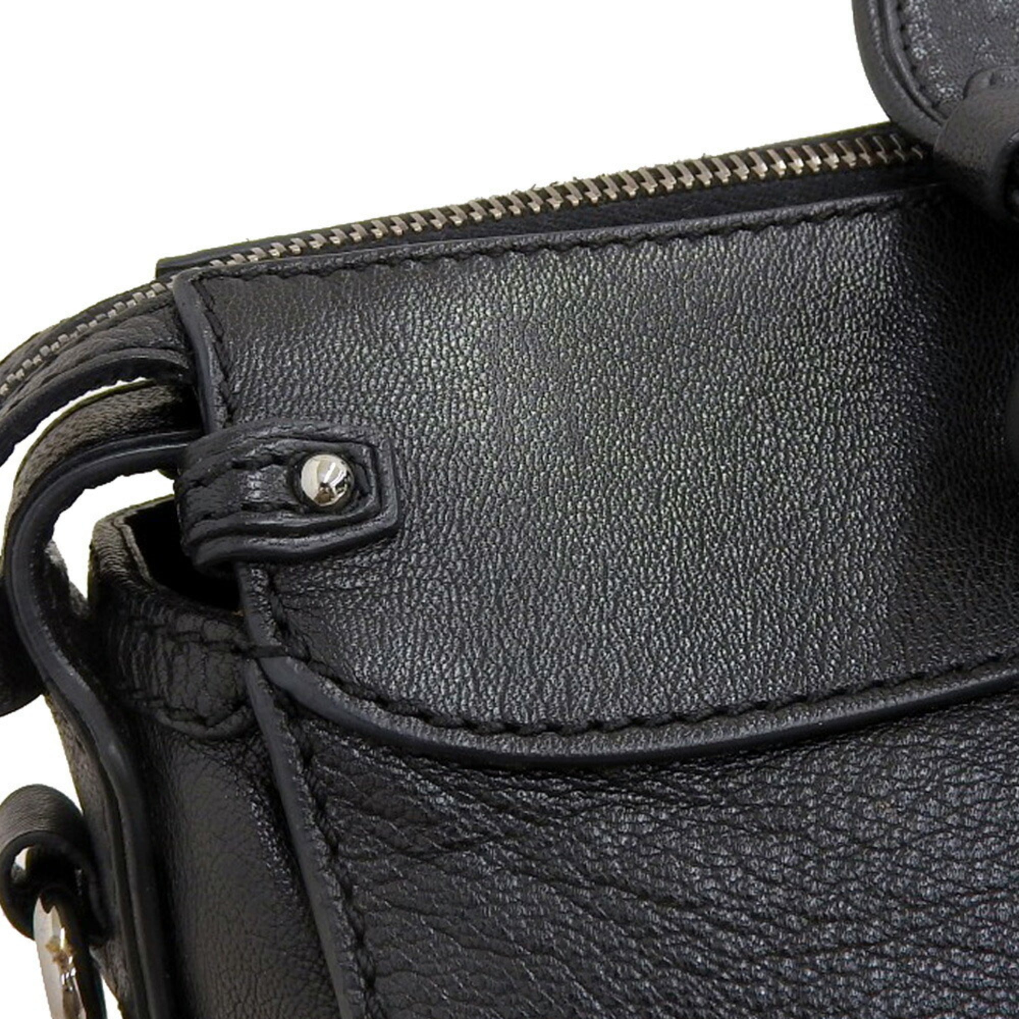 Celine Black Leather Handbag Shoulder Bag