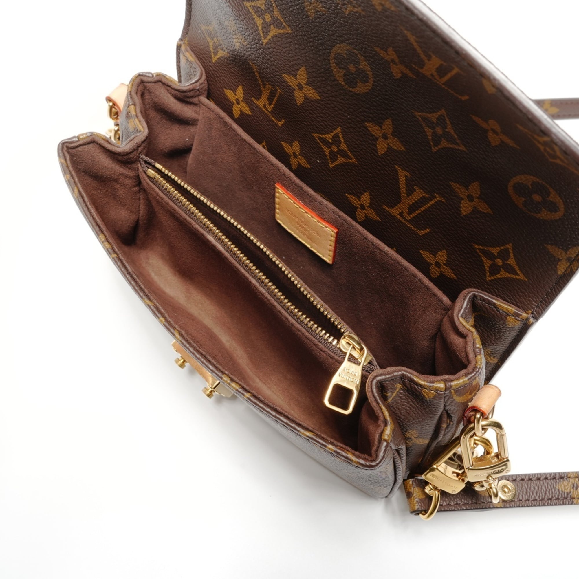 Louis Vuitton Brown Monogram Pochette Shoulder Bag