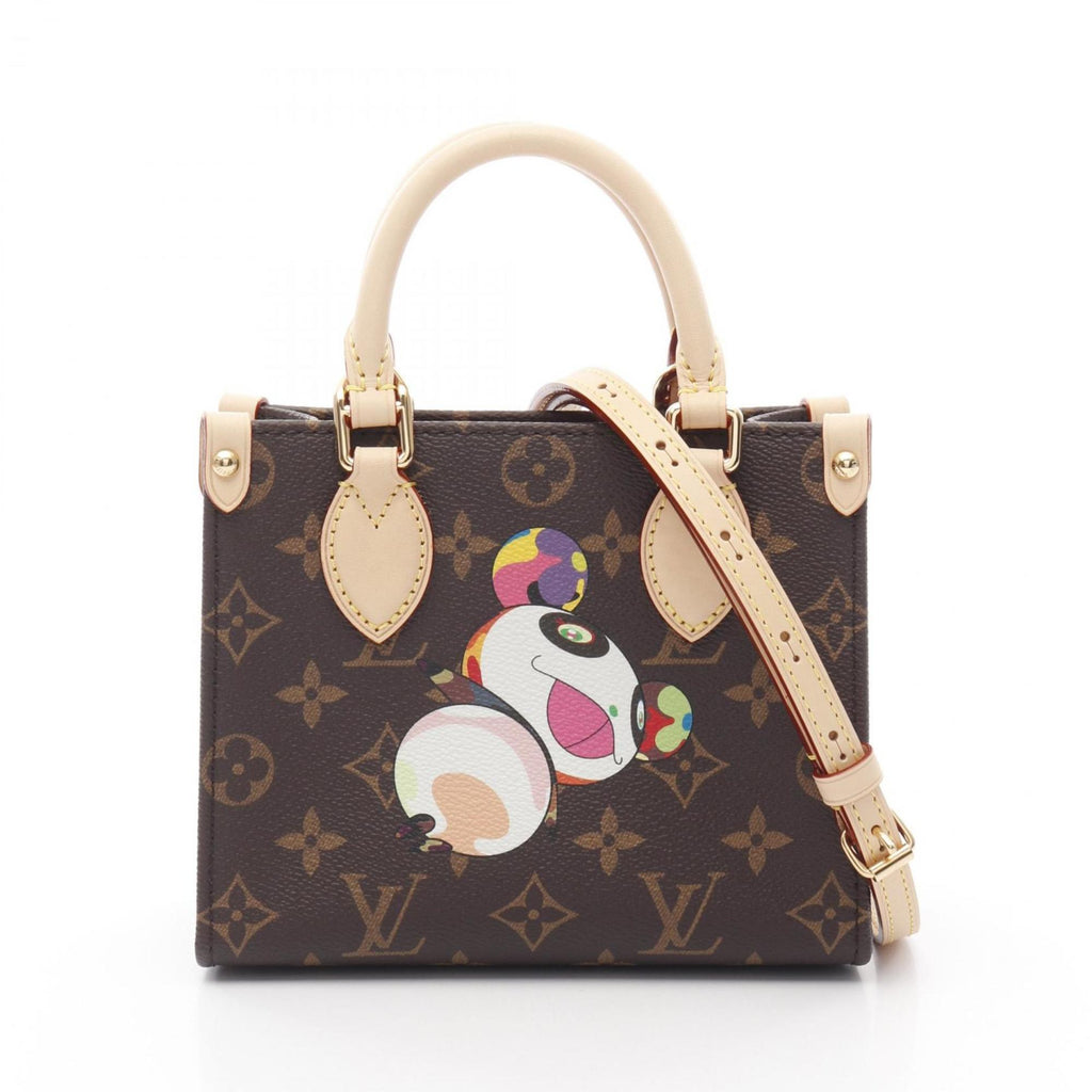 Louis Vuitton Brown Coated Canvas Leather Handbag