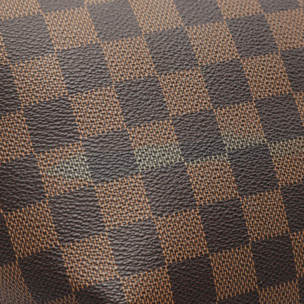 Louis Vuitton Brown Ebene Damier Canvas Pvc Coated Canvas Leather Tote Bag