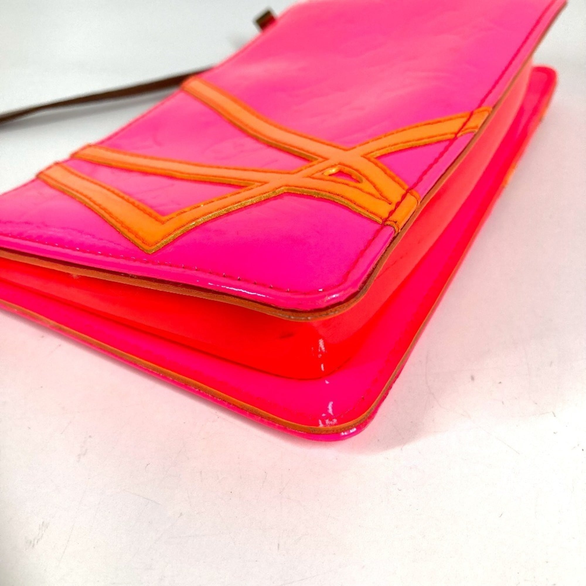 Louis Vuitton Pink Monogram Vernis Handbag Pouch Shoulder Bag