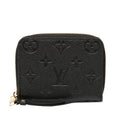 Louis Vuitton Black Noir Leather Coin Purse/Coin Case