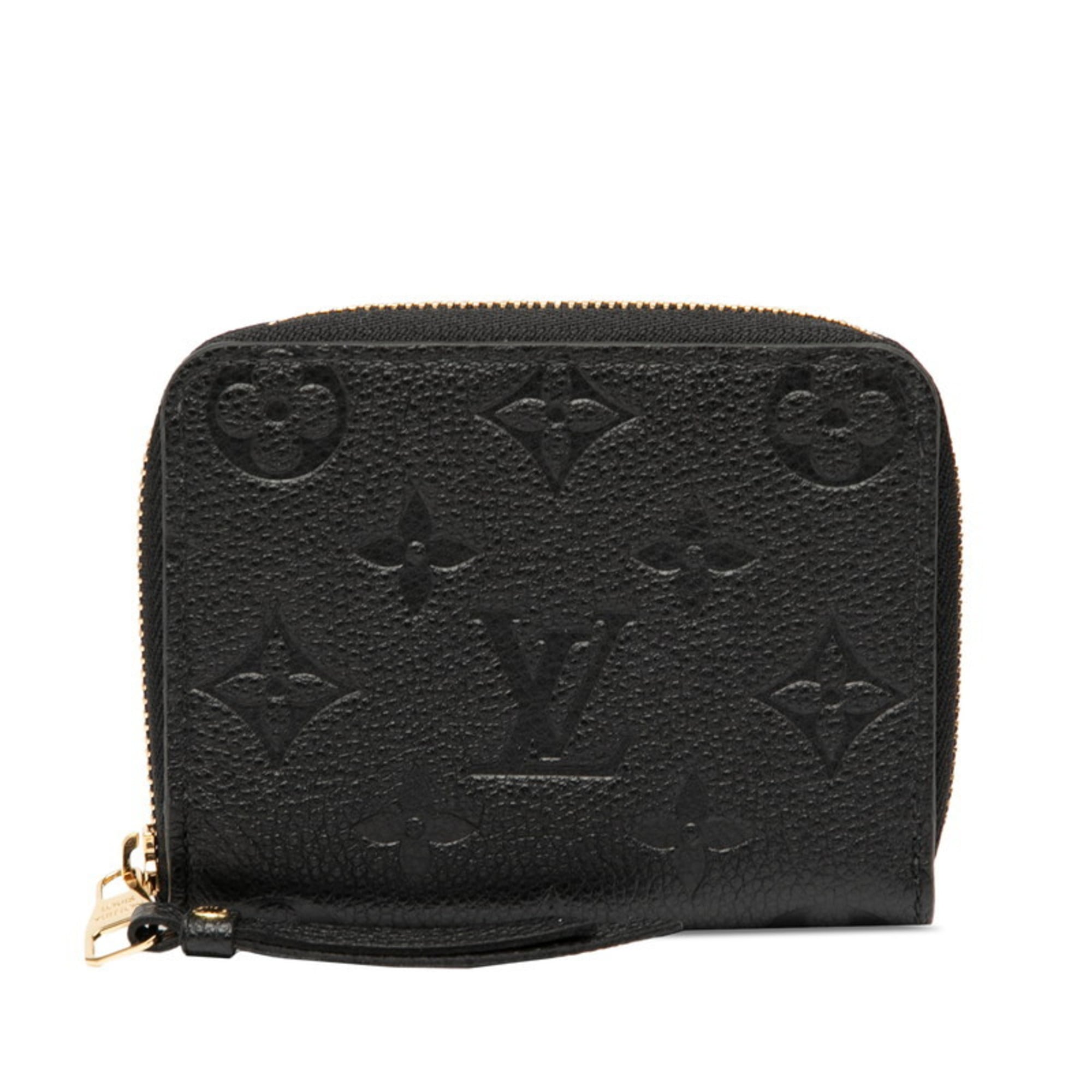 Louis Vuitton Black Noir Leather Coin Purse/Coin Case