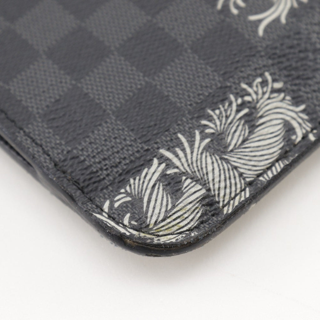 Louis Vuitton Black Damier Graphite Canvas Clutch Bag Pochette