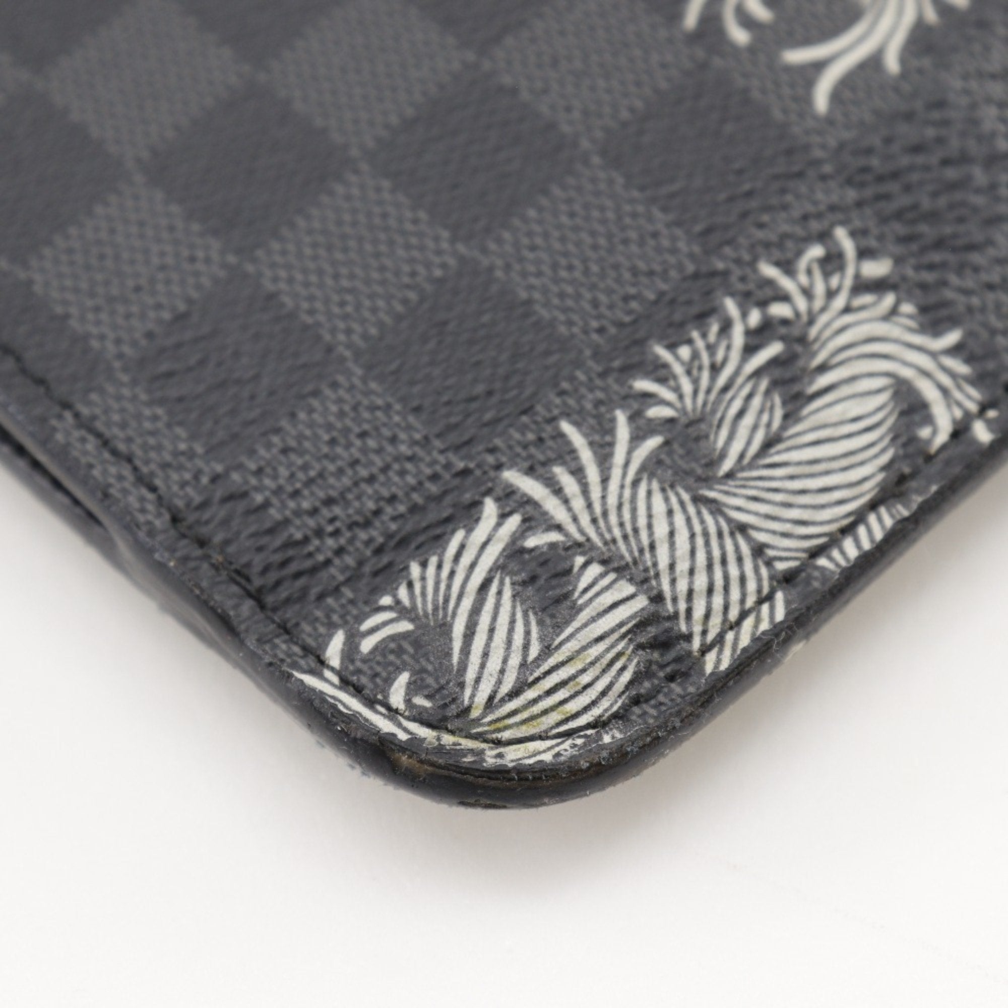 Louis Vuitton Black Damier Graphite Canvas Clutch Bag Pochette
