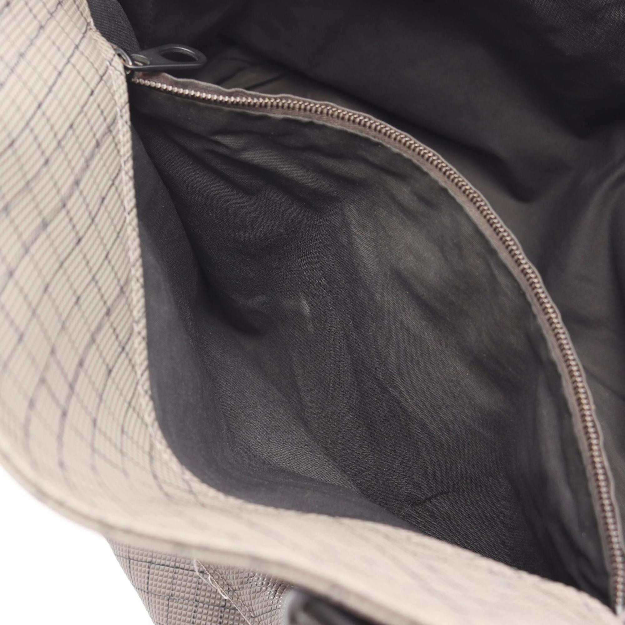 Bottega Veneta Gray Coated Canvas Leather Tote Bag