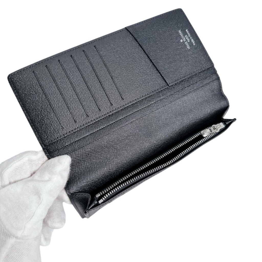 Louis Vuitton Damier Graphite Black Gray Damier Graphite Long Wallet