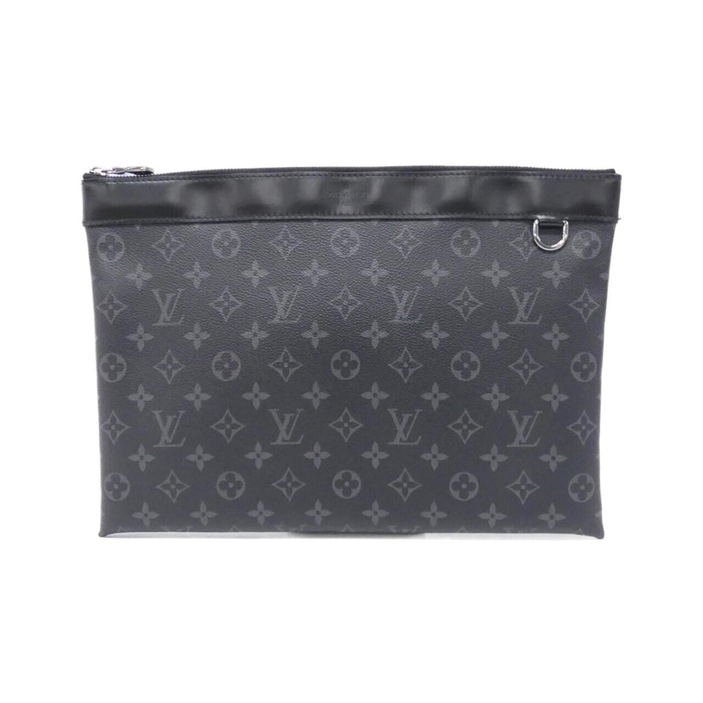 Louis Vuitton Black Coated Canvas Handbag Pochette