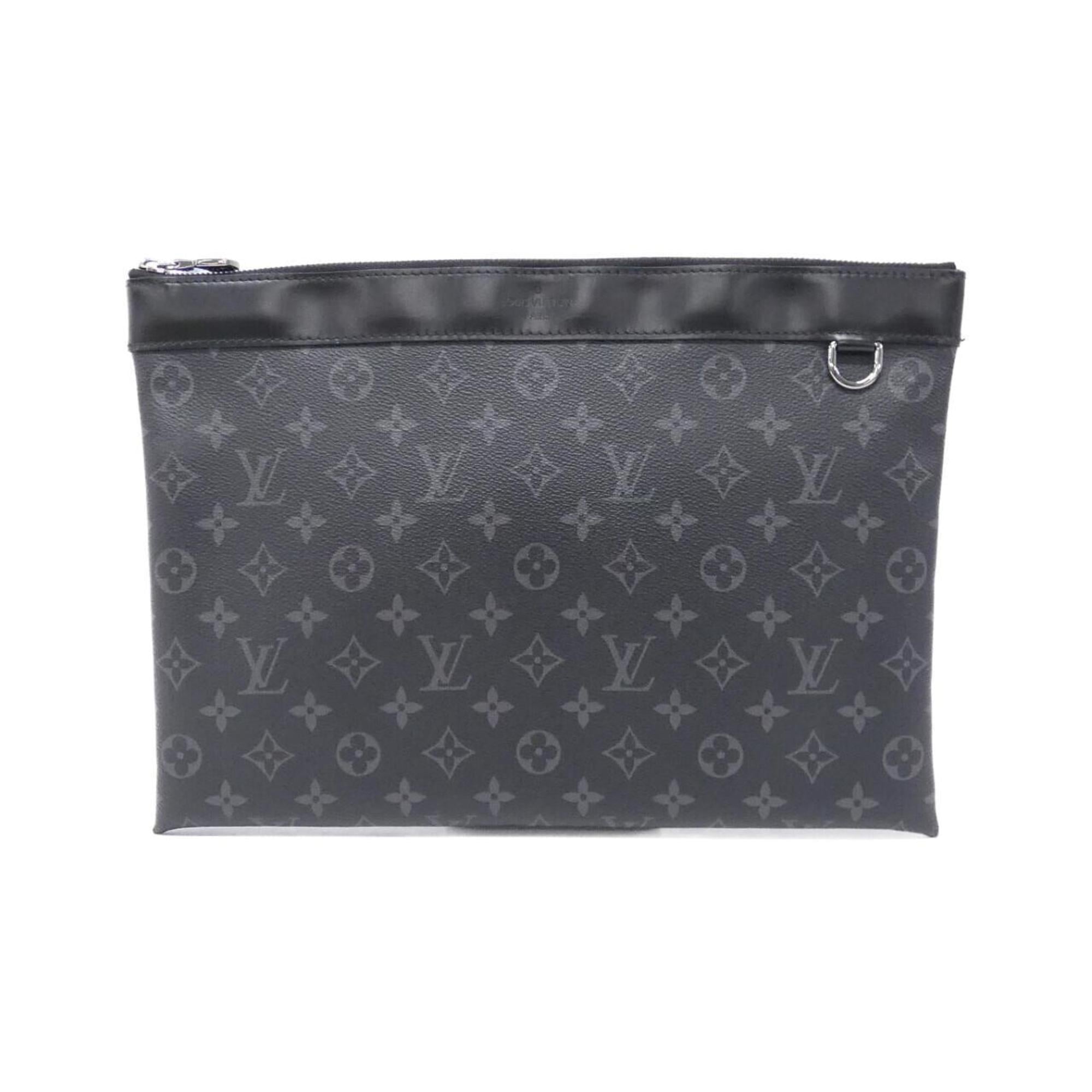 Louis Vuitton Black Coated Canvas Handbag Pochette
