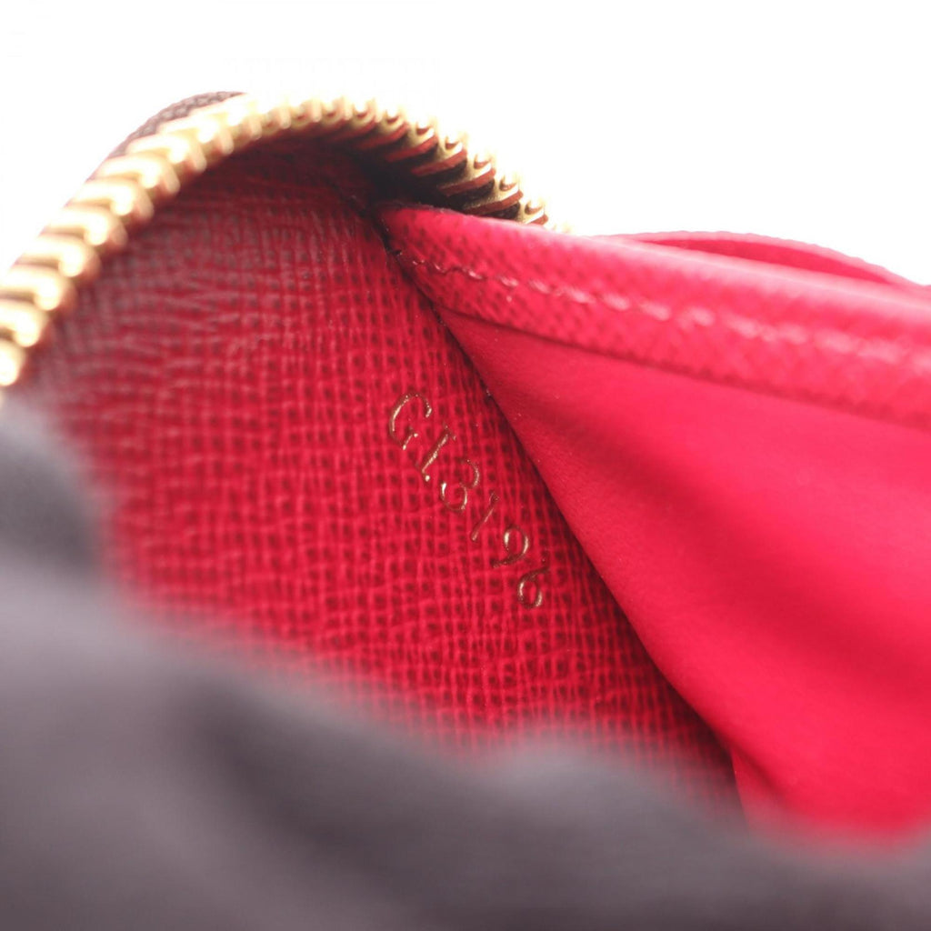 Louis Vuitton Brown Fuchsia Pink Pvc Coated Canvas Leather Long Wallet