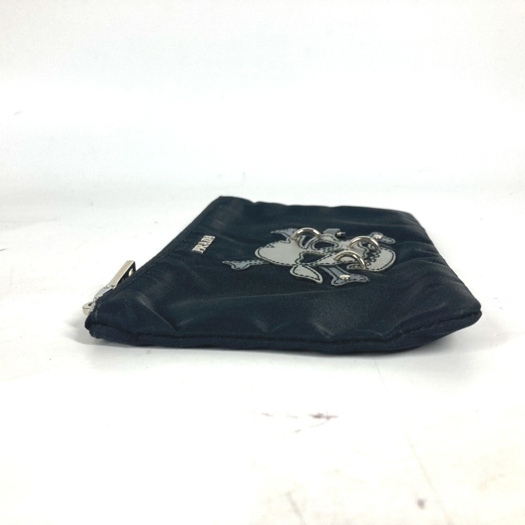 Prada Black Nylon Clutch Bag Pouch