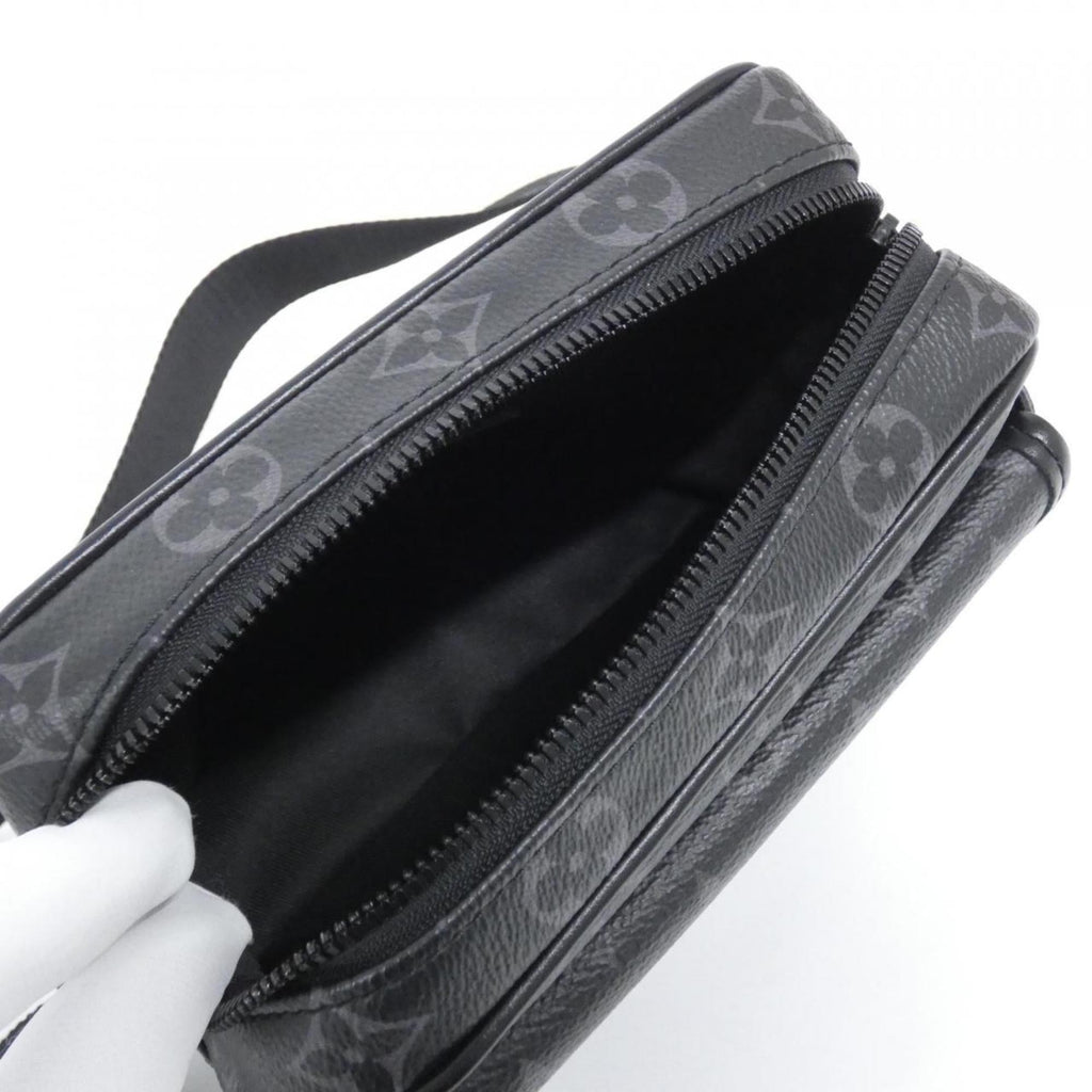 Louis Vuitton Black Coated Canvas Shoulder Bag