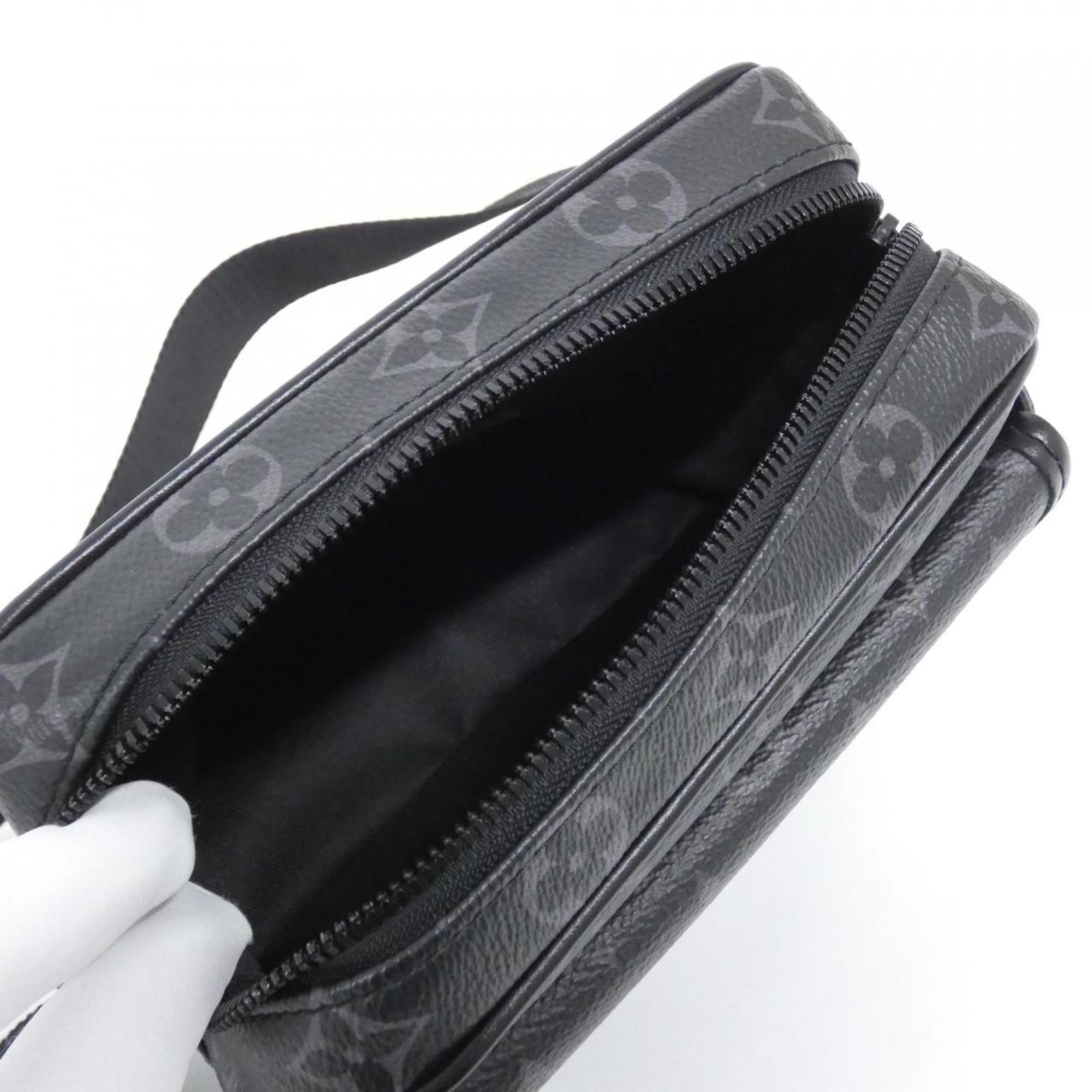 Louis Vuitton Black Coated Canvas Shoulder Bag