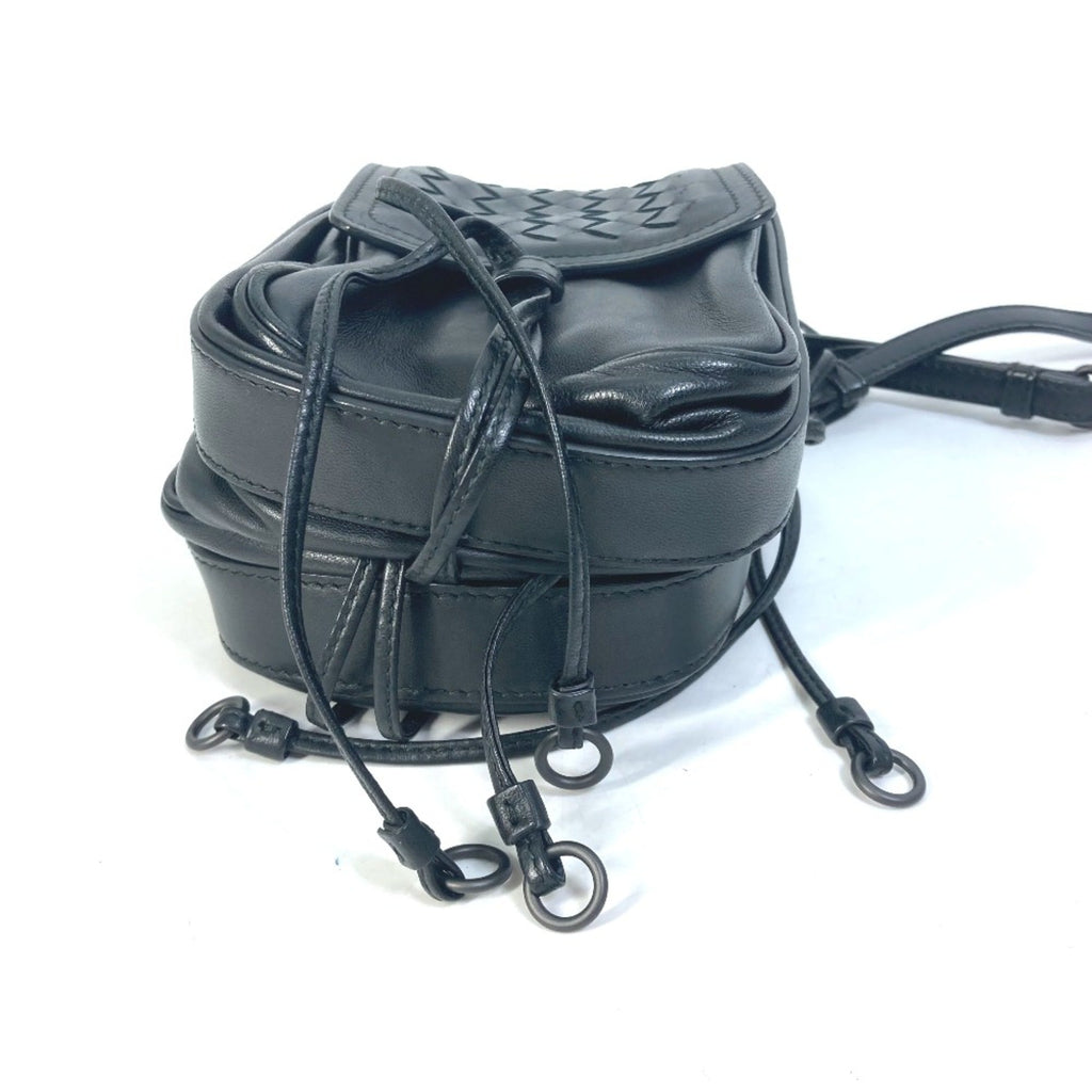 Bottega Veneta Black Leather Shoulder Bag