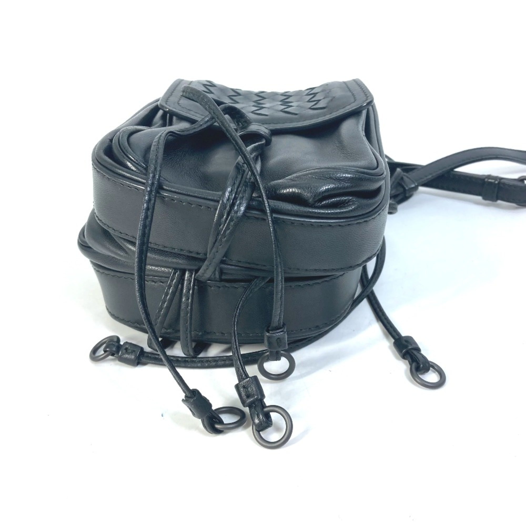Bottega Veneta Black Leather Shoulder Bag