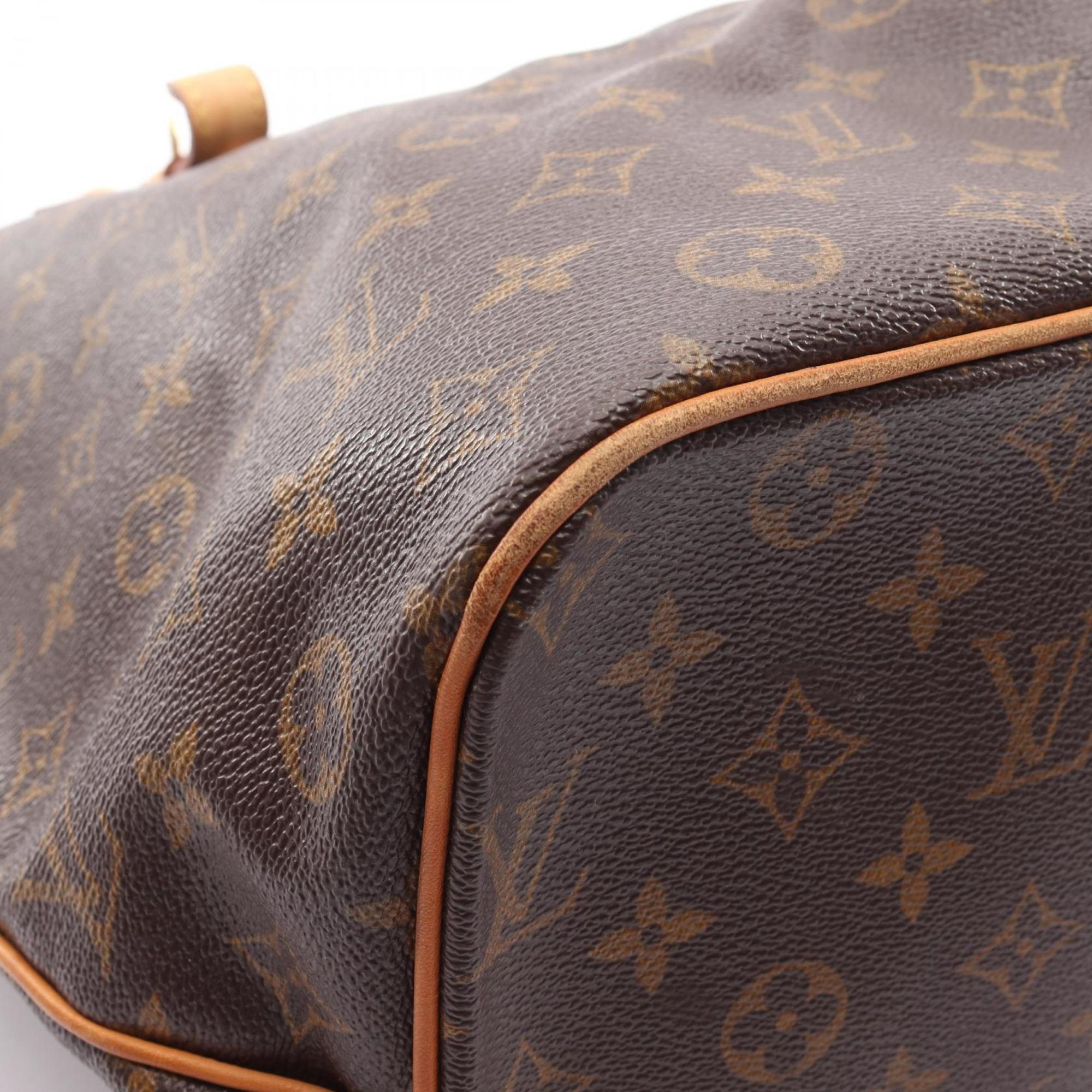 Louis Vuitton Brown Pvc Coated Canvas Leather Shoulder Bag