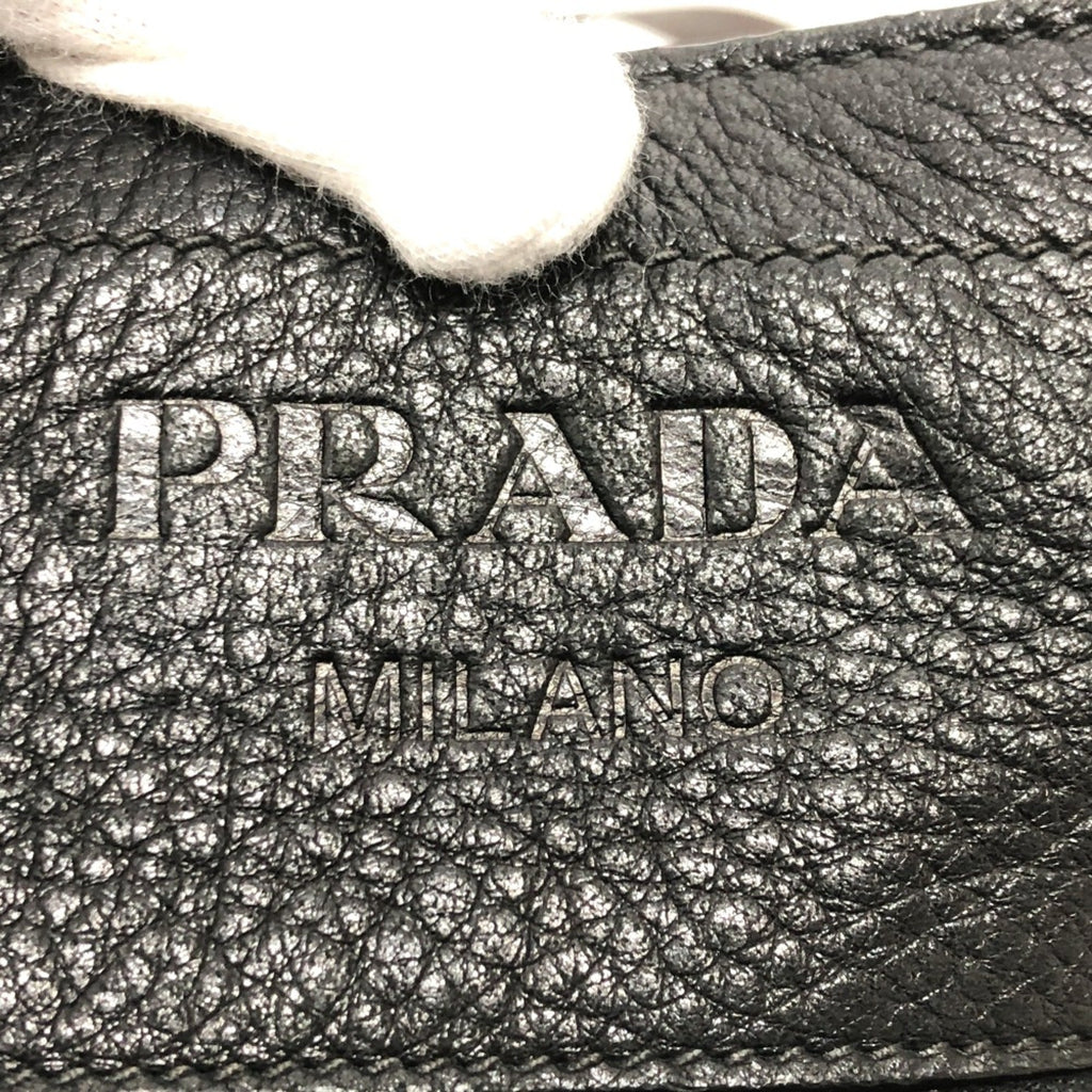 Prada Black Leather Shoulder Bag