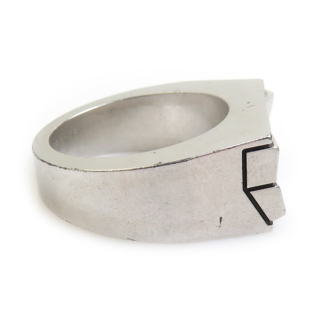 Louis Vuitton Silver Metal Band Ring
