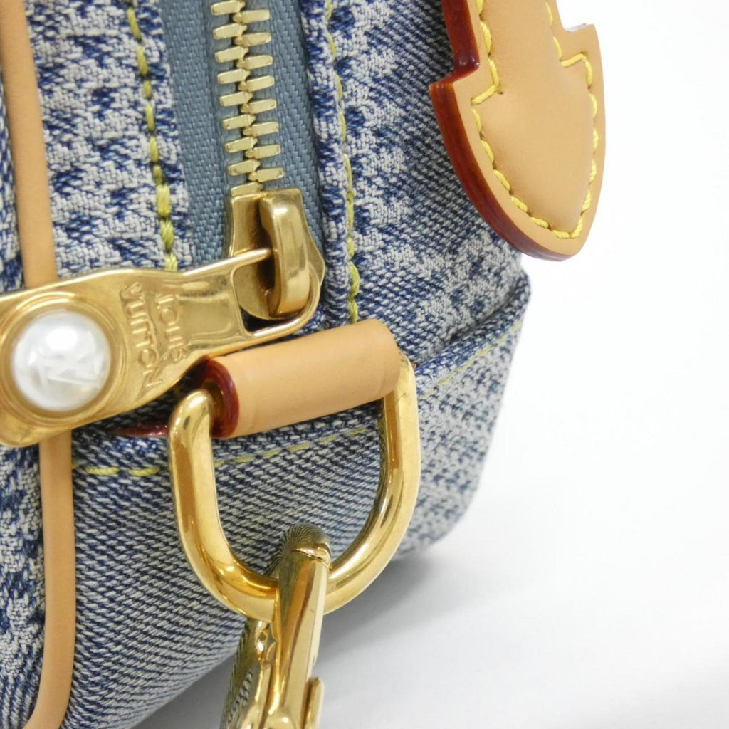 Louis Vuitton Blue Cotton Canvas Shoulder Bag