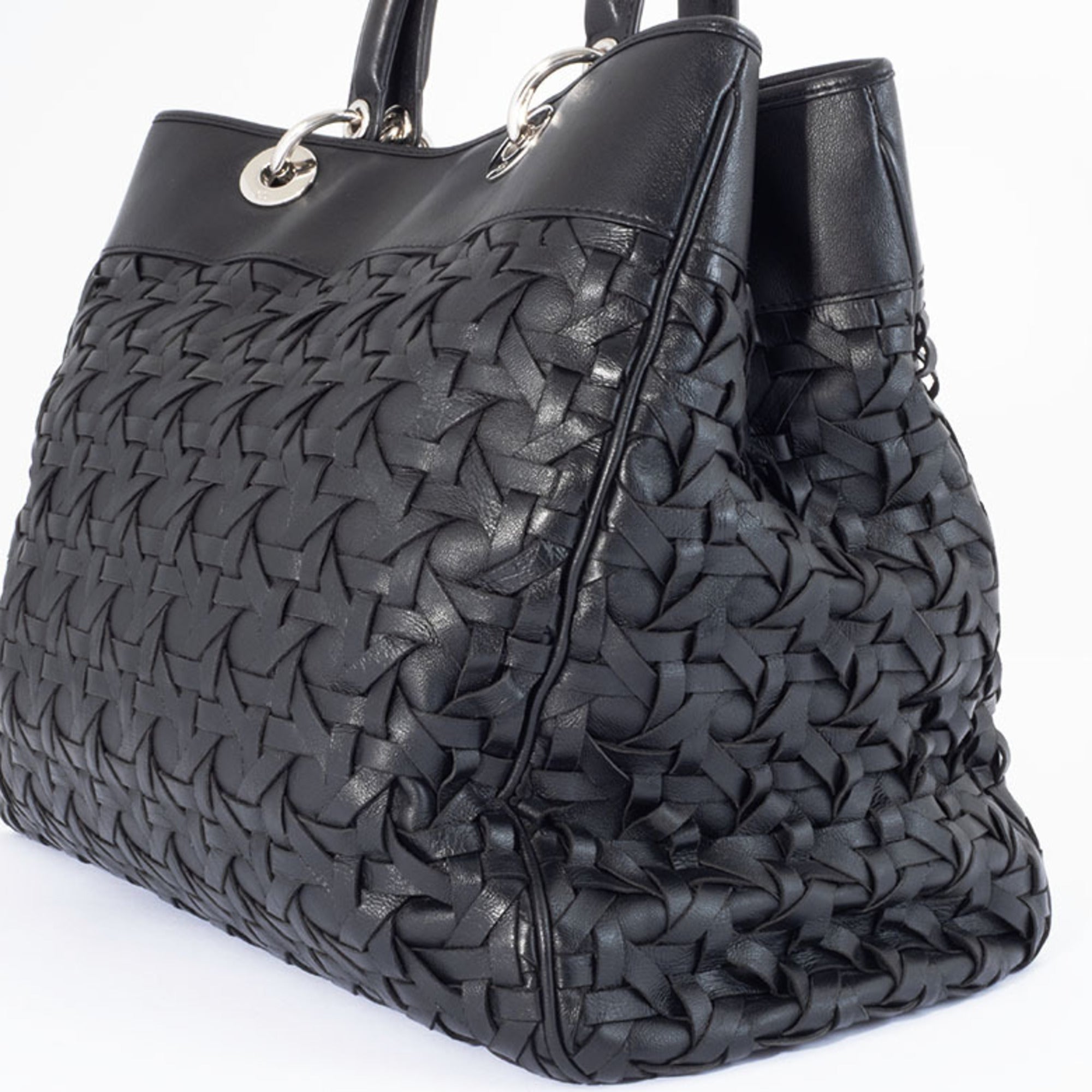 Christian Dior Black Leather Handbag (Pre-Owned)