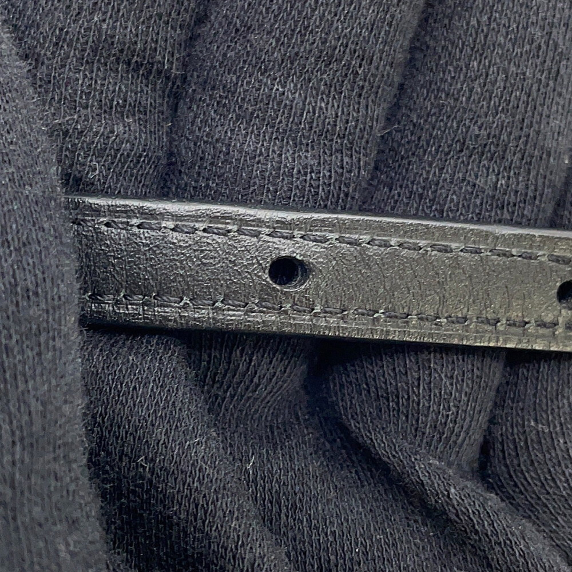 Louis Vuitton Noir Monogram Pochette Shoulder Bag