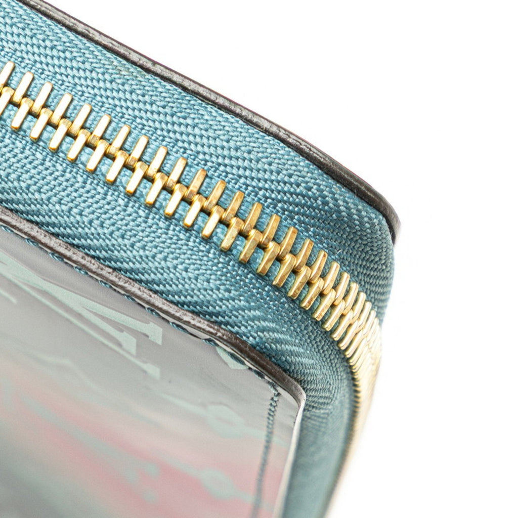 Louis Vuitton Blue Multi-Color Pink Patent Leather Long Wallet