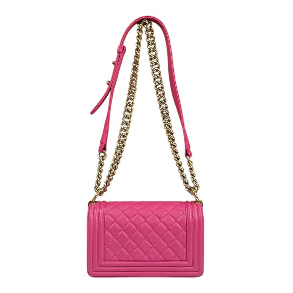 Chanel Pink Leather Shoulder Bag