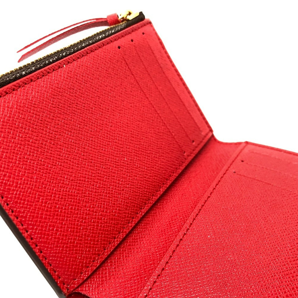 Louis Vuitton Brown Red Color Damier Canvas Coin Purse/Coin Case