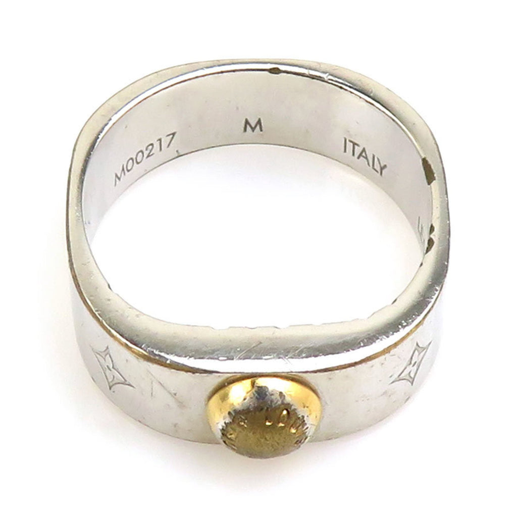 Louis Vuitton Gold Silver Metal Band Ring