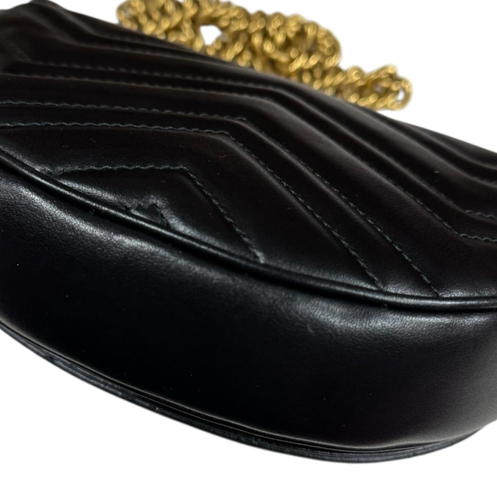 Gucci Black Leather Shoulder Bag (Pre-Owned)