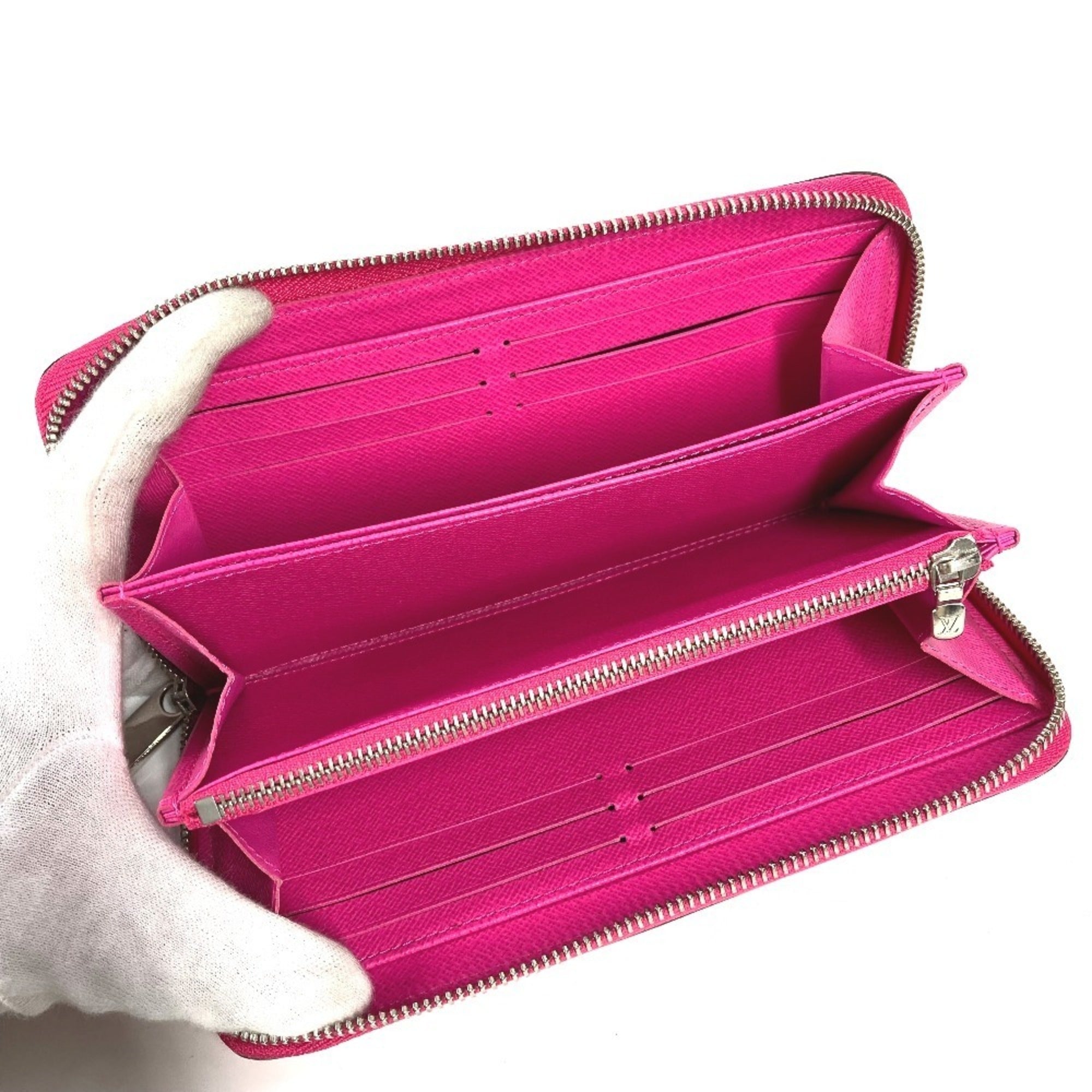 Louis Vuitton Pink Epi Leather Long Wallet