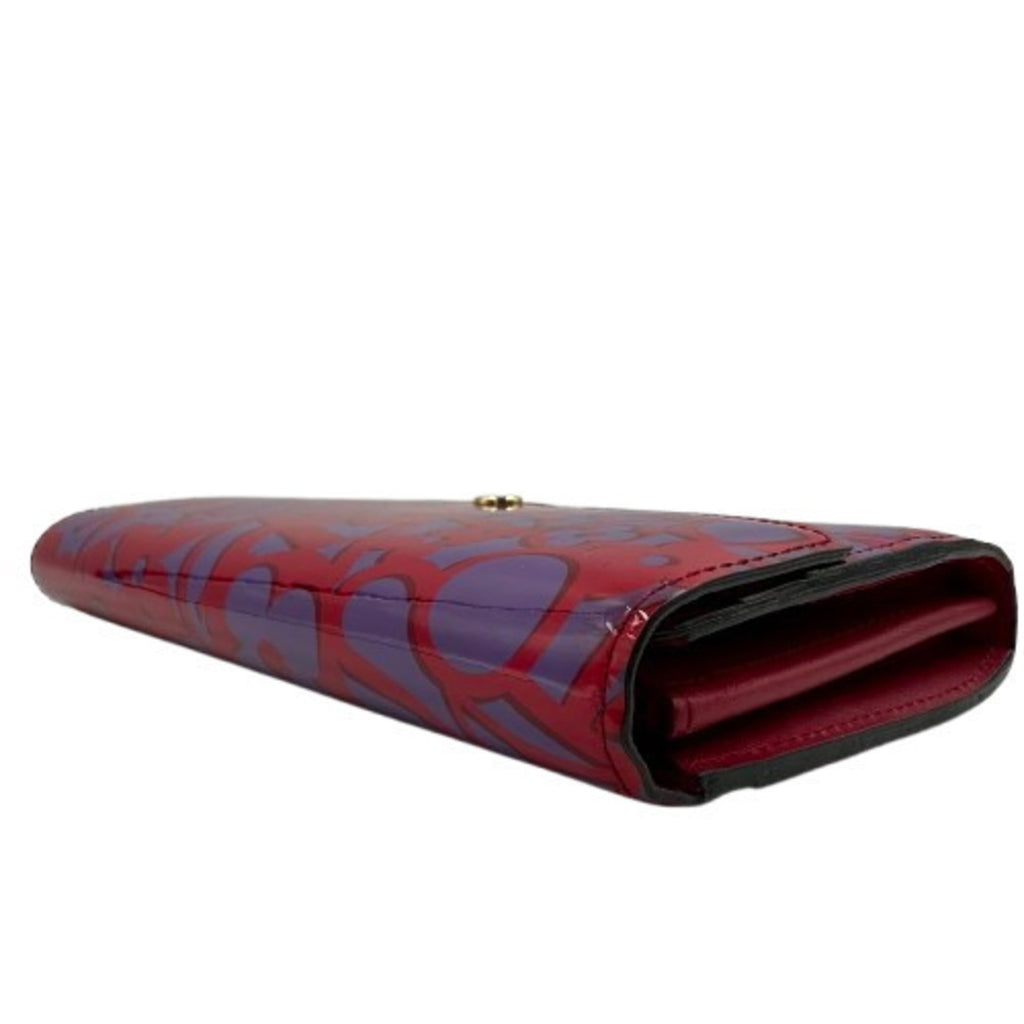 Louis Vuitton Vernis Pink Patent Leather Long Wallet