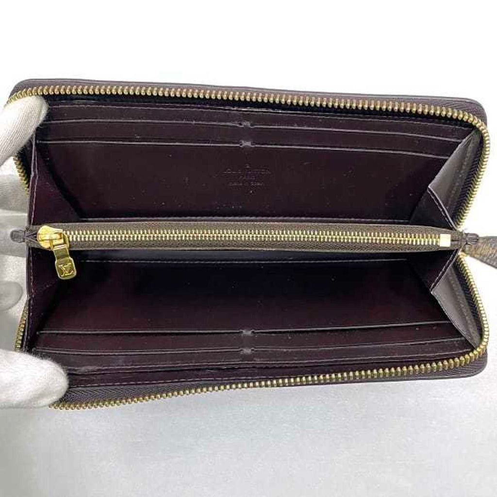 Louis Vuitton Amarante Bordeaux Brown Patent Leather Monogram Canvas Coin Purse/Coin Case
