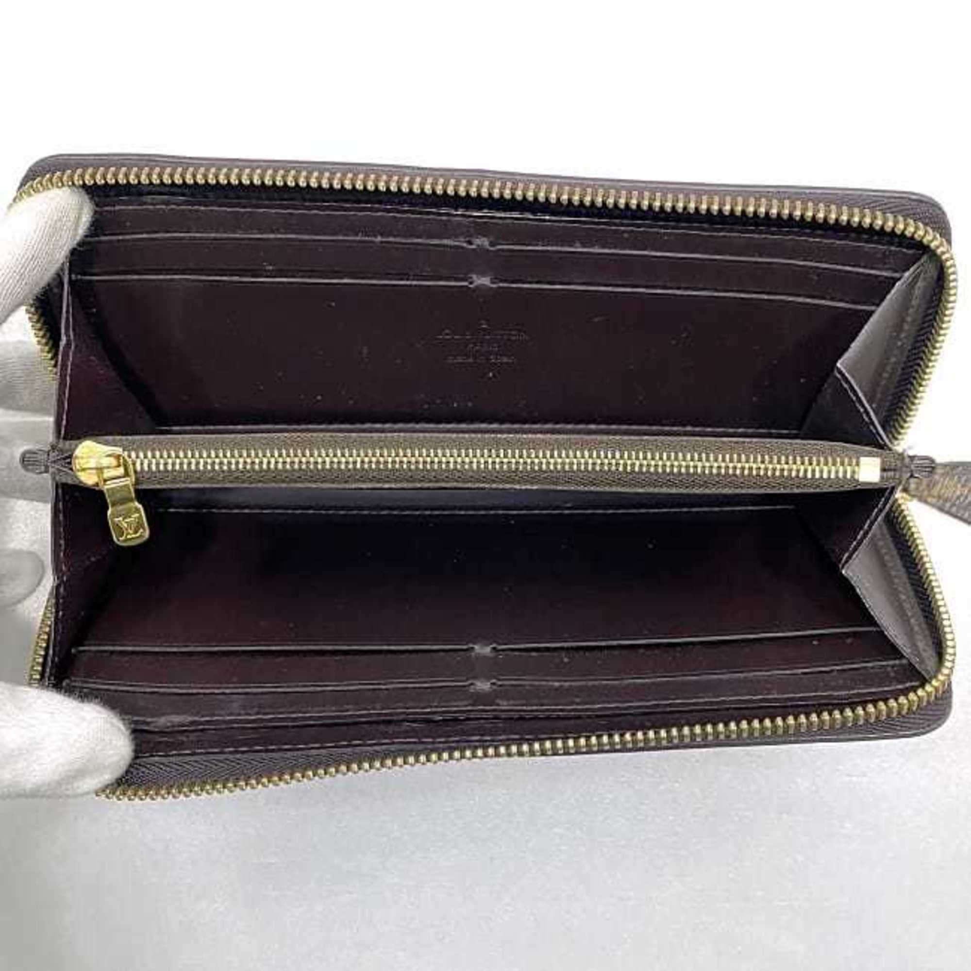 Louis Vuitton Amarante Bordeaux Brown Patent Leather Monogram Canvas Coin Purse/Coin Case
