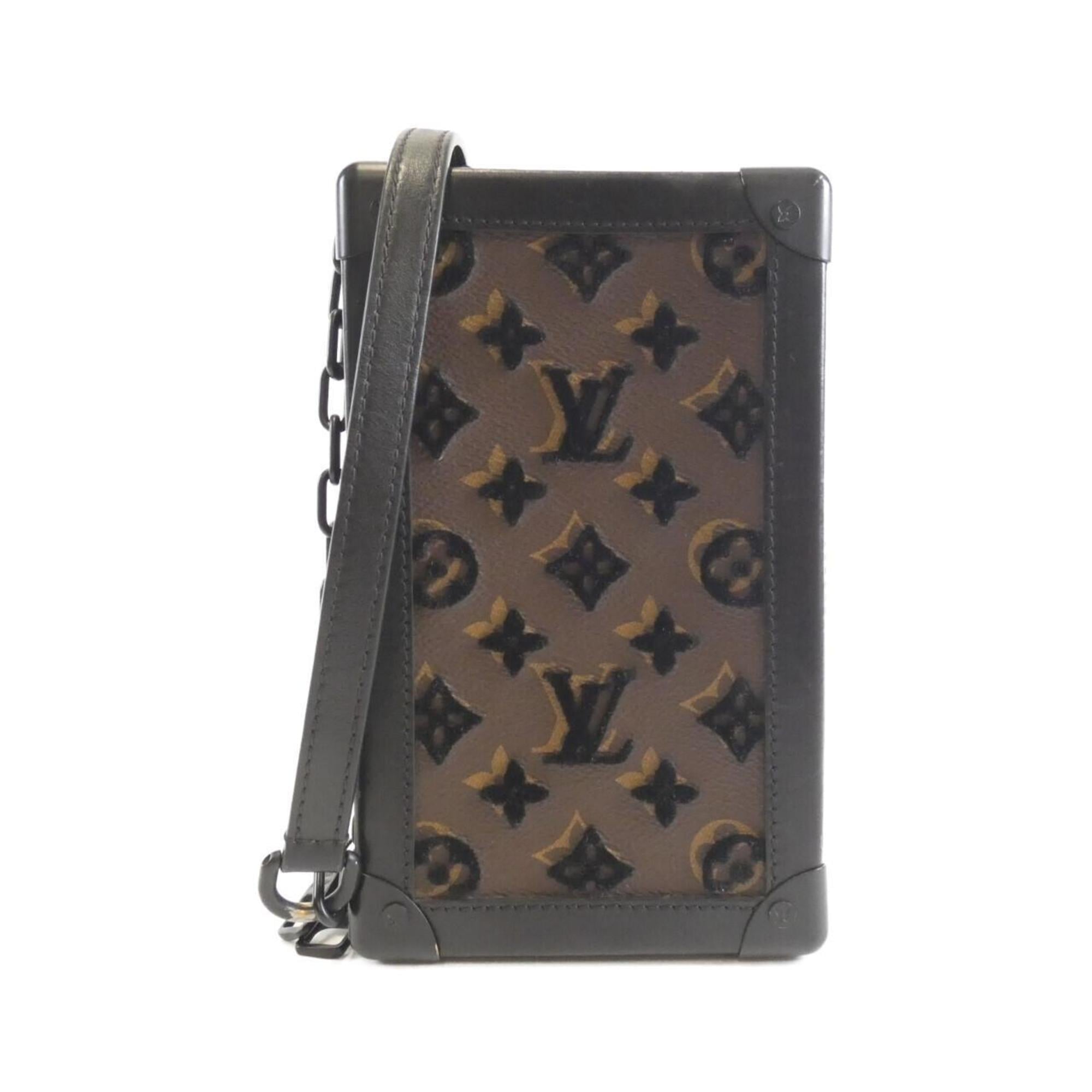 Louis Vuitton Black Marron Coated Canvas Shoulder Bag