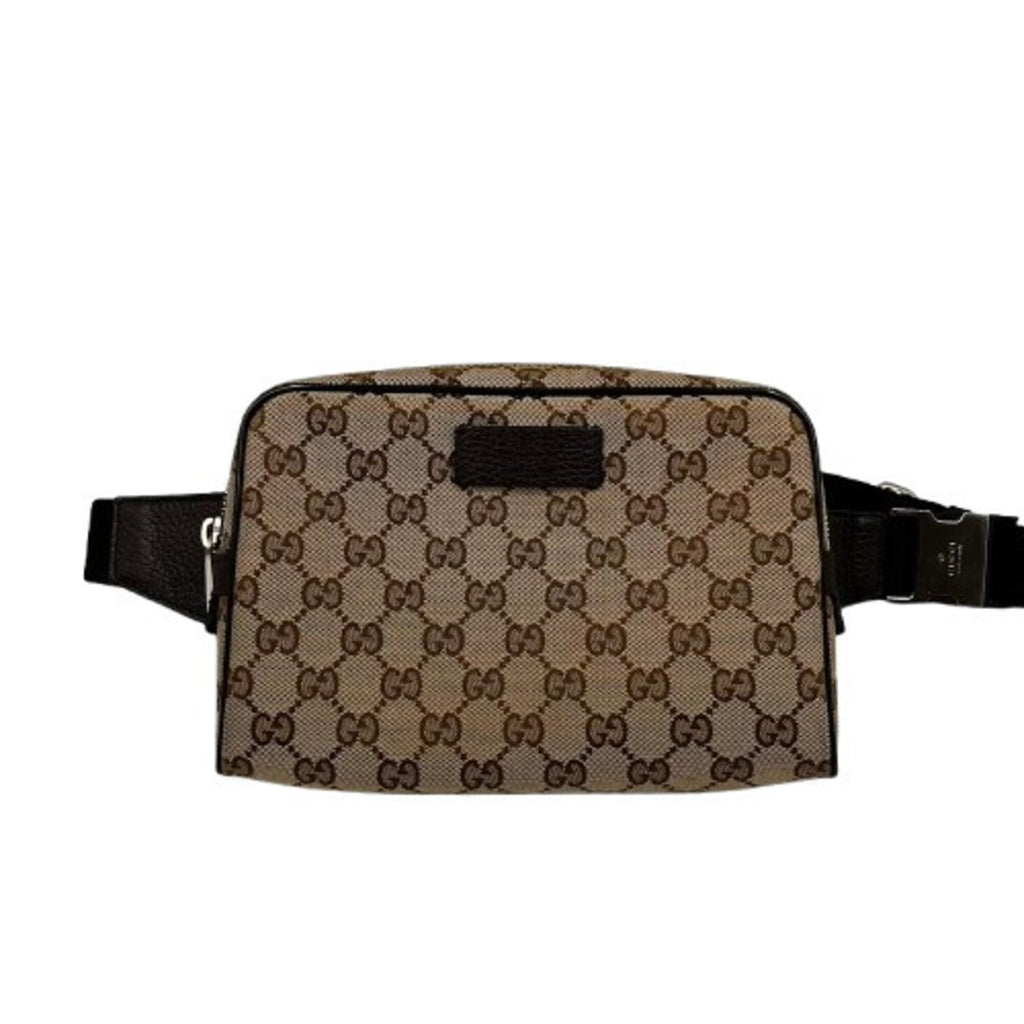 Gucci Gg Canvas Brown Gg Canvas Sling Bag (Pre-Owned)