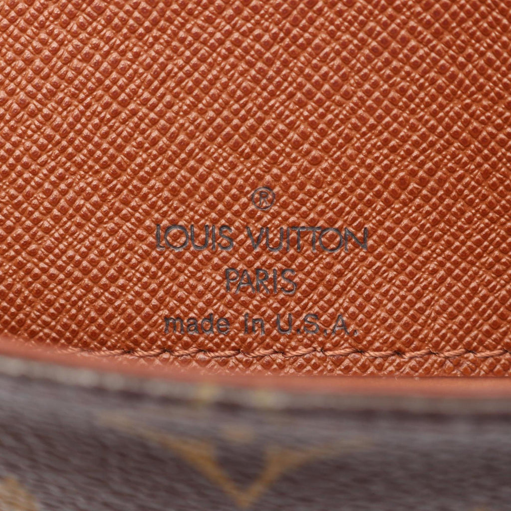 Louis Vuitton Brown Coated Canvas Leather Handbag Shoulder Bag