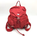 Prada Red Color Nylon Backpack