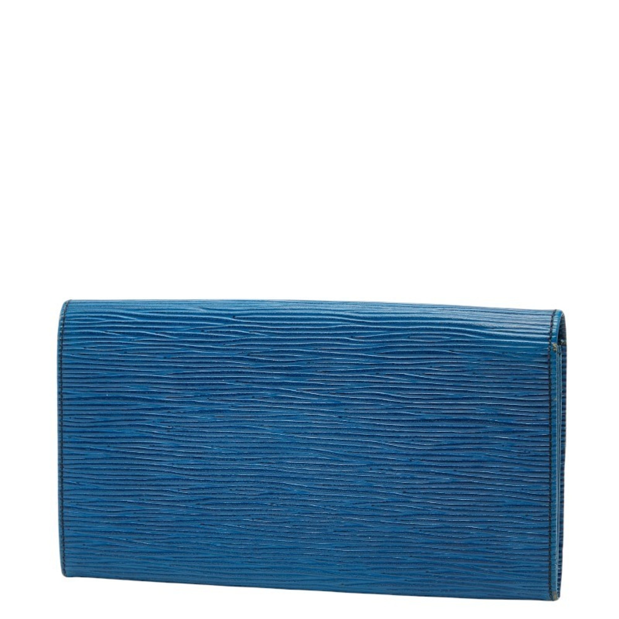 Louis Vuitton Epi Toledo Blue Leather Long Wallet