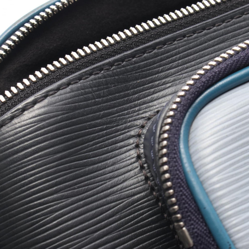 Louis Vuitton Black Blue Navy Epi Leather Pvc Coated Canvas Monogram Eclipse Fanny Pack